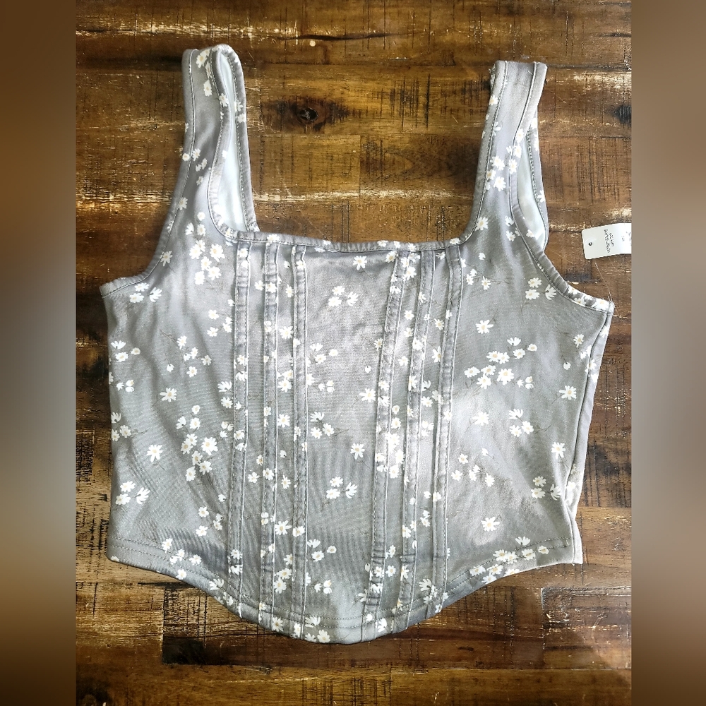 Justify Sage Floral Tank Top